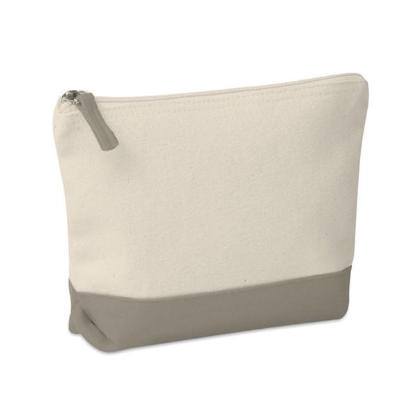 Bombažna kozmetična torbica Kleuren 340 g/m² - Siva