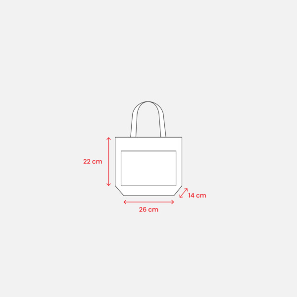 Mini nakupovalna torba iz jute, bombažni žep, ročaji