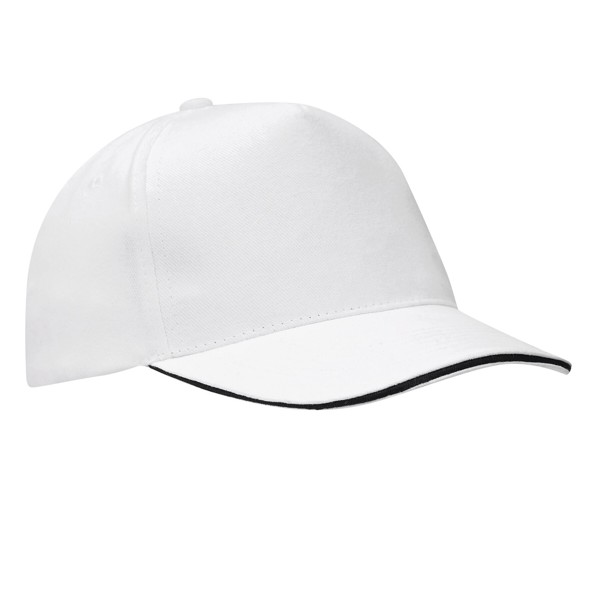 5-Panel-Sandwich-Cap Walk - Weiß