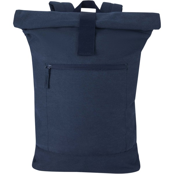 Sac à dos à fermeture enroulable Recanvas recyclé et certifié GRS de 14" et 16 L - Marine