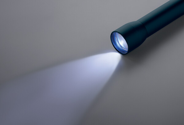Lampe rechargeable en alu. Lumezo - Bleu Marine