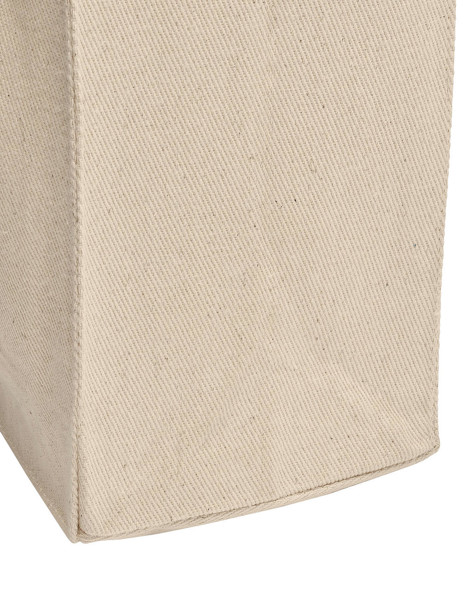 Canvas Wide Shopper With Fold Lh - Black / L (42X32X12CM)