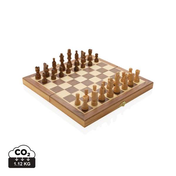 Luksuzni drveni sklopivi šahovski set