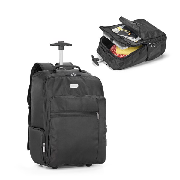 PS - AVENIR. 17" Laptop trolley backpack in 1680D and 300D