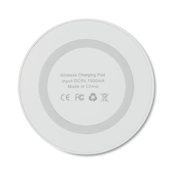 Carregador Wireless redondo Wireless Plato - Branco
