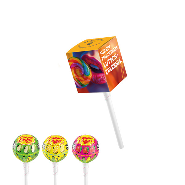 Lolly Box Chupa Chups Kugel Lolly, Fruchtmischung | 1 Chupa Chups Kugel Lolly, 12 g