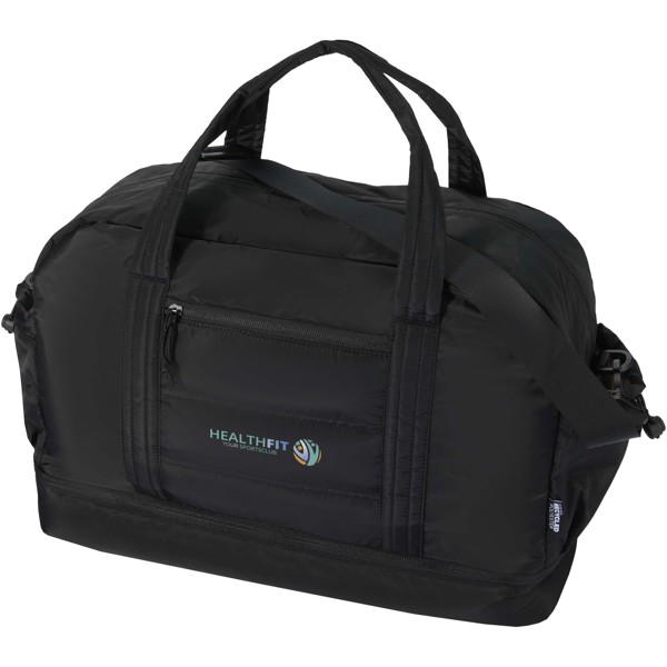 Puffer GRS recycled duffel bag with insulated bottom 30L - Black