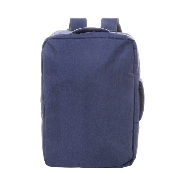 Sac à dos porte-documents en RPET Eaton - Bleu Foncé