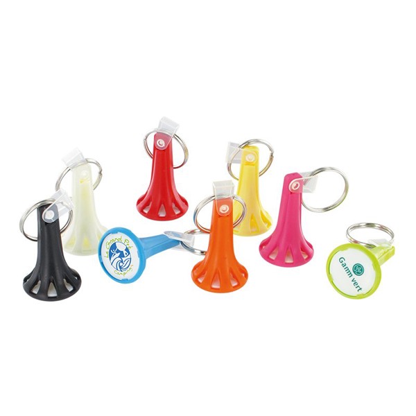 KEY-RING TOKEN HOLDER - Blanc / Jaune