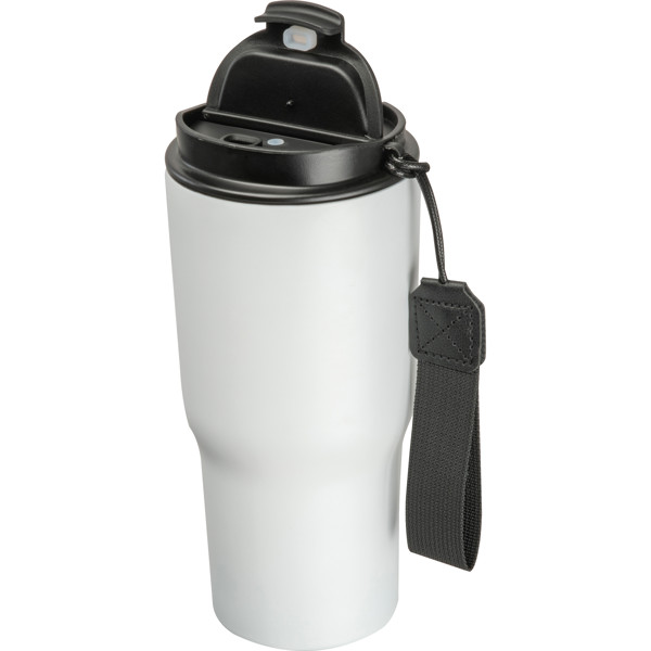 Stainless steel drinking cup, 550ml DANA - White