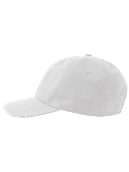 Dad Hat Destroyed-S - White