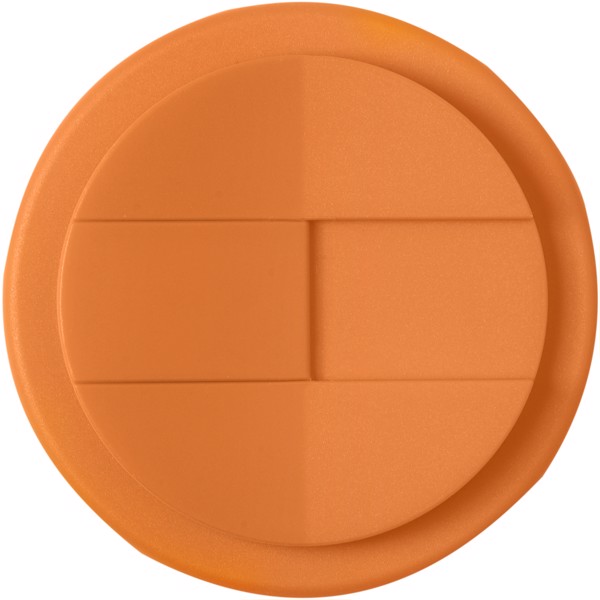 Tazza termica Brite-Americano® Espresso da 250 ml con coperchio ermetico - Bianco / Arancione