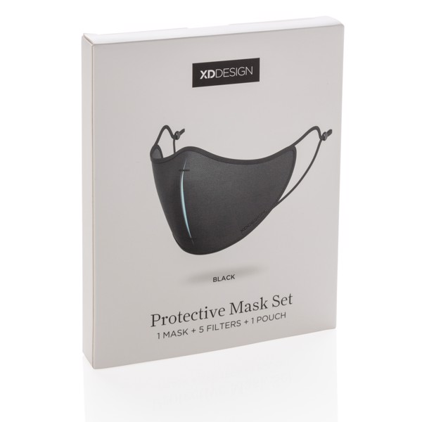XD DESIGN Masken-Set - Schwarz / Blau