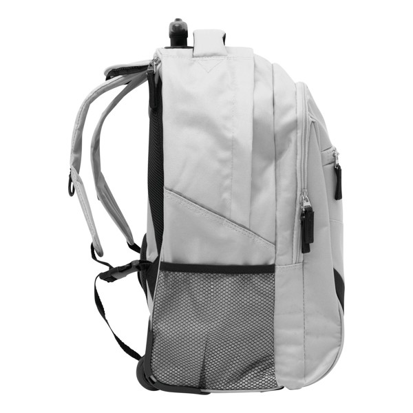 Trolley backpack, 600D polyester, laptop pocket - Grey