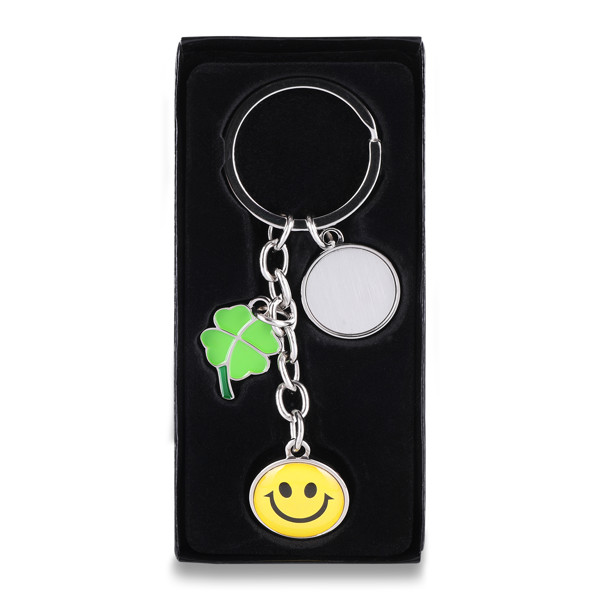 Luck metal keyring