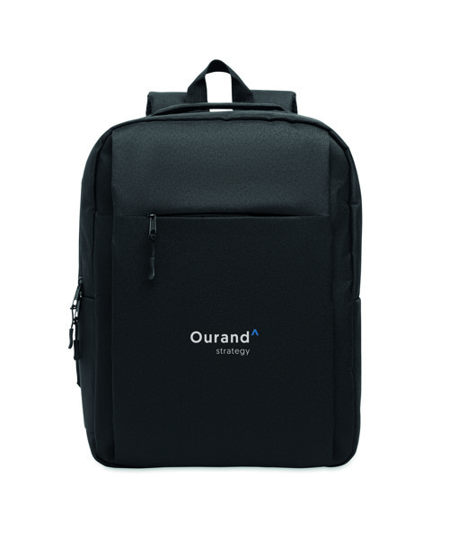 Mochila fina para portátil 15" Akraos - Preto