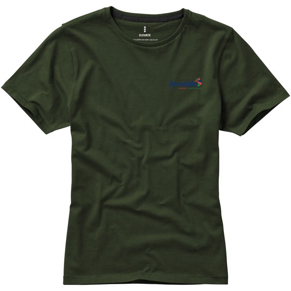T-shirt de manga curta Nanaimo de mulher - Verde militar / XXL