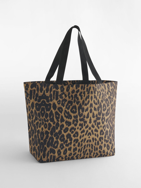 Leopard Print Carryall Tote Bag