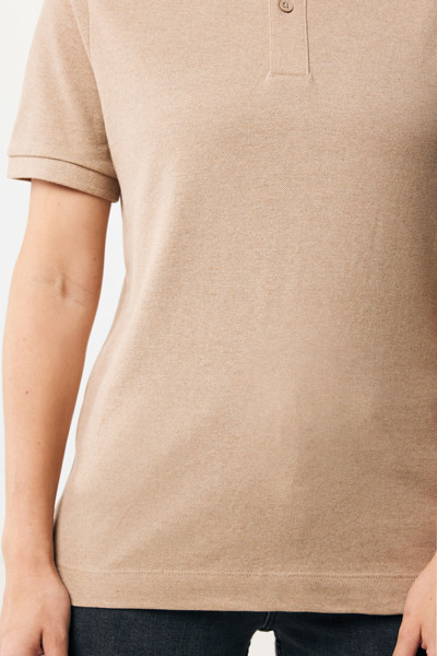 IQONIQ Yosemite recycled cotton pique polo - Heather Brown / 4XL