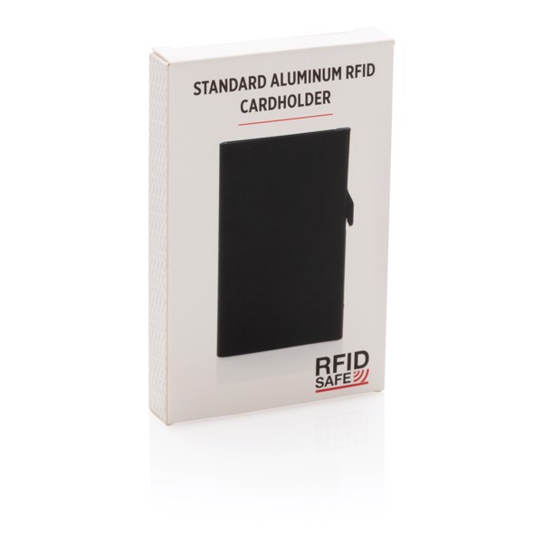 Standard aluminium RFID cardholder - Black