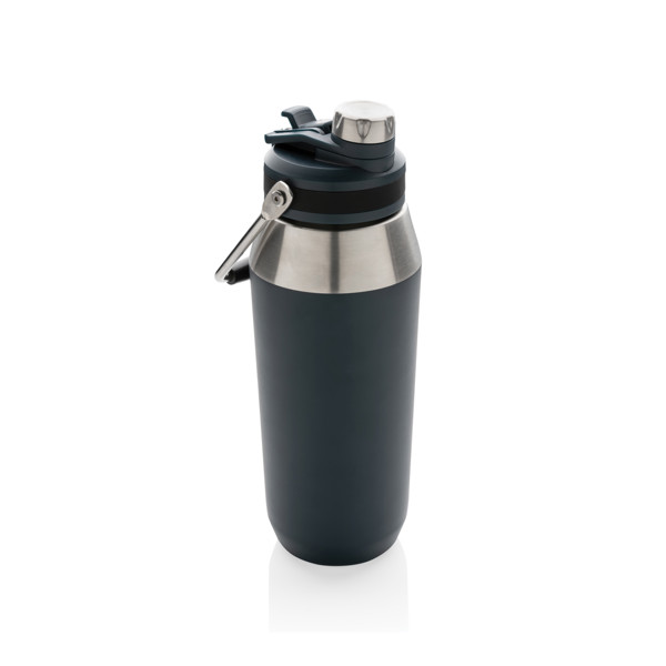 Vacuum stainless steel dual function lid bottle 1L - Navy