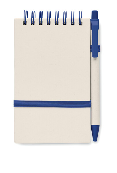 Carnet en carton de lait recycl Mito Set - Bleu