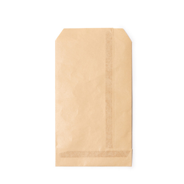Personalised kraft paper bag 9x14.5 cm with adhesive flap