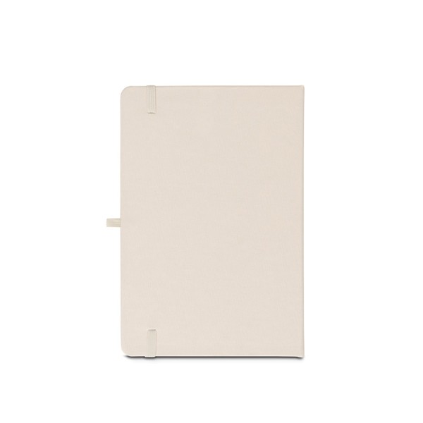 ANNE. Zápisník A5 z recyklovaného polyesteru (100% rPET) s linkovanými stránkami - Pastelově Bílá