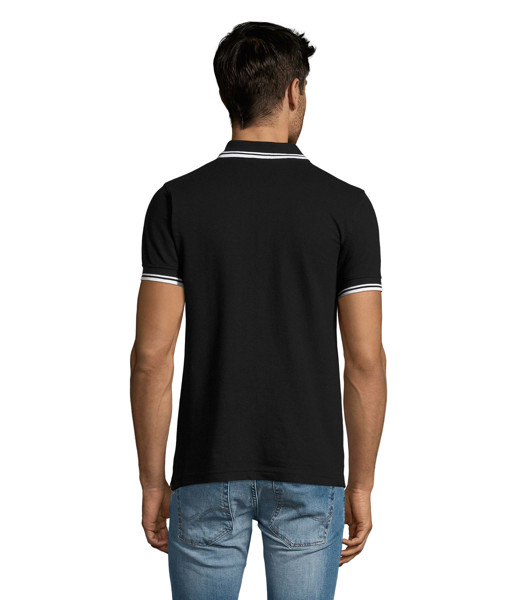 PASADENA pólo homem 200g Pasadena Men - Preto / BrancoXXL