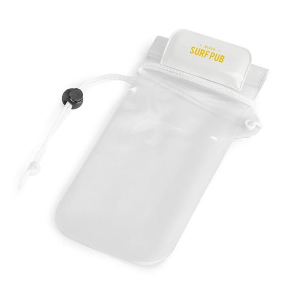 EGEU. Water-resistant PVC mobile phone case - White
