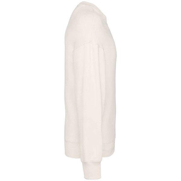 Unisex Eco-Friendly Oversized Crew Neck Sweatshirt - Ivory / 3XL