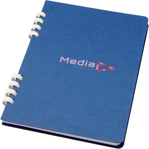 Carnet de notes à spirales Fil A5 à couverture rigide en papier recyclé RCS - Marine