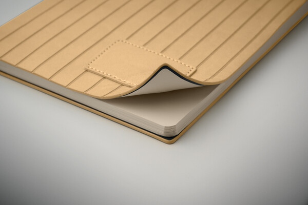 A5 notebook in smokey PU Tintray - Beige