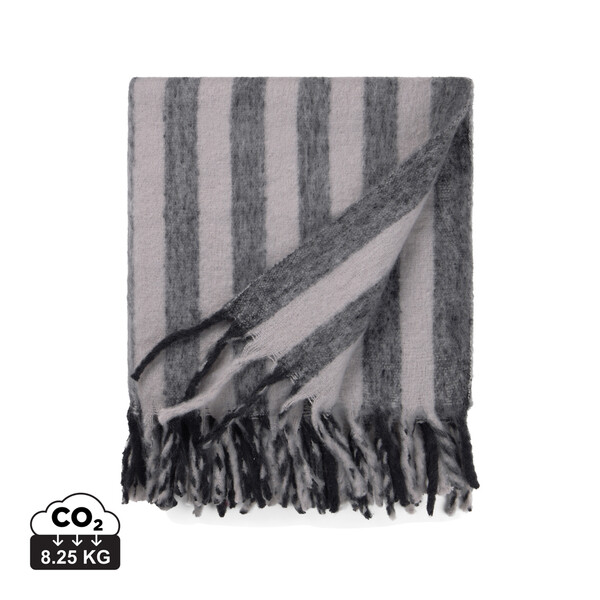 VINGA Lioro GRS wool blend blanket - Grey