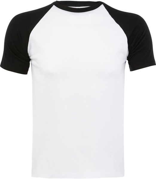 Men's 2-colored Raglan T-Shirt SOL'S | Funky - White / Black / S