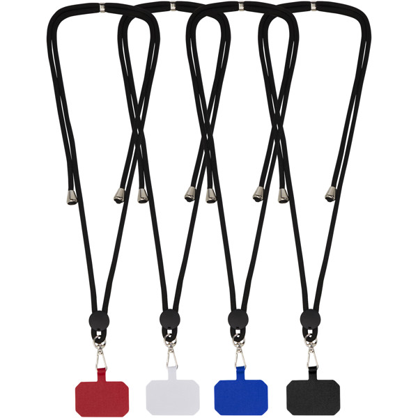 Kubi lanyard voor telefoon - Zwart