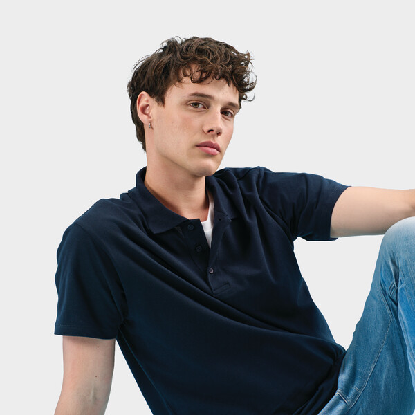 SPRING II  Polo homen  210g - Azul MarinhoXXL