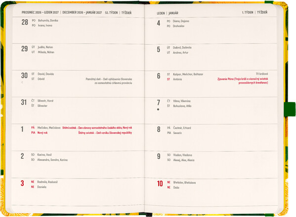 Notique Planbook Diář/Notes Citróny 2027, 13 x 21 cm - Východní