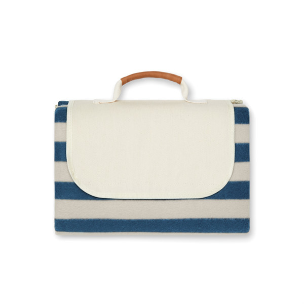 VINGA Couverture de pique-nique en rPET GRS Alba - Bleu Marine