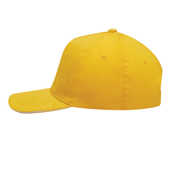 5 Panel Sandwich Cap Walk - Yellow