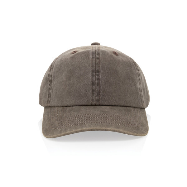 Čepice BEAU AWARE™ 6-panelová z bavlny twill 270 gsm - Hnědá