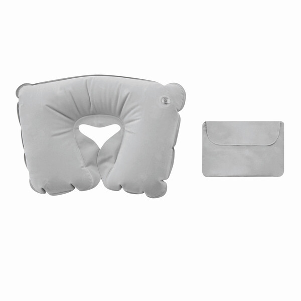 Inflatable Travel Pillow Comfortable - Grey