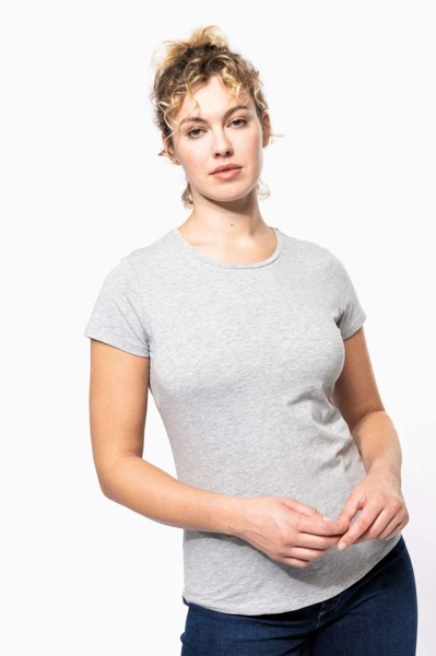 Ladies' Short-Sleeved Crew Neck T-Shirt - White / S