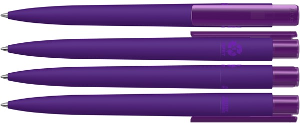 RECYCLED PET PEN PRO K transparent GUM - violet foncé