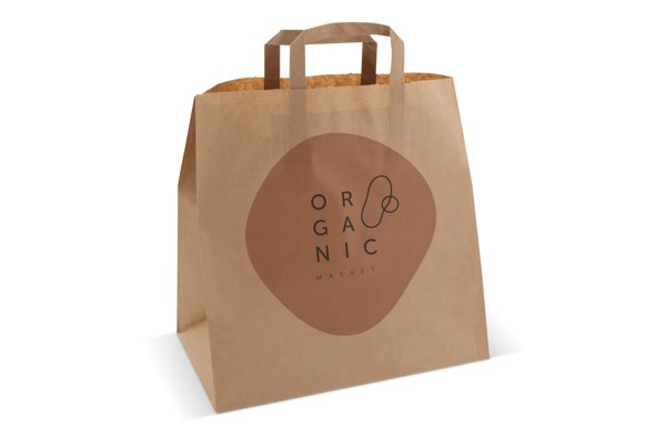 FSC kraft paper bag 32x21x33cm, 70g/m²