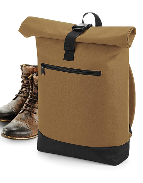 Roll-Top Backpack - Black / ONE SIZE