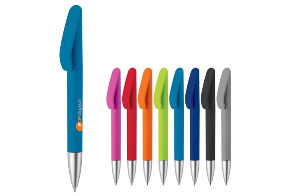 Ball pen Slash soft touch R-ABS - Grey