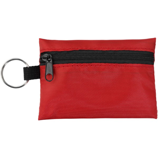 Pochette porte-clés 16 pièces pour premiers secours Valdemar - Rouge