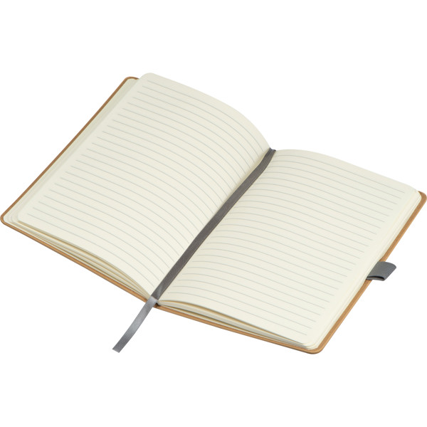 Bamboo notebook TEOFILO - Silvergrey