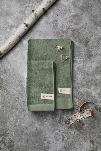 Brisača Vinga Breza 40x70 cm, mešanica bombažnega liocela - Zelena